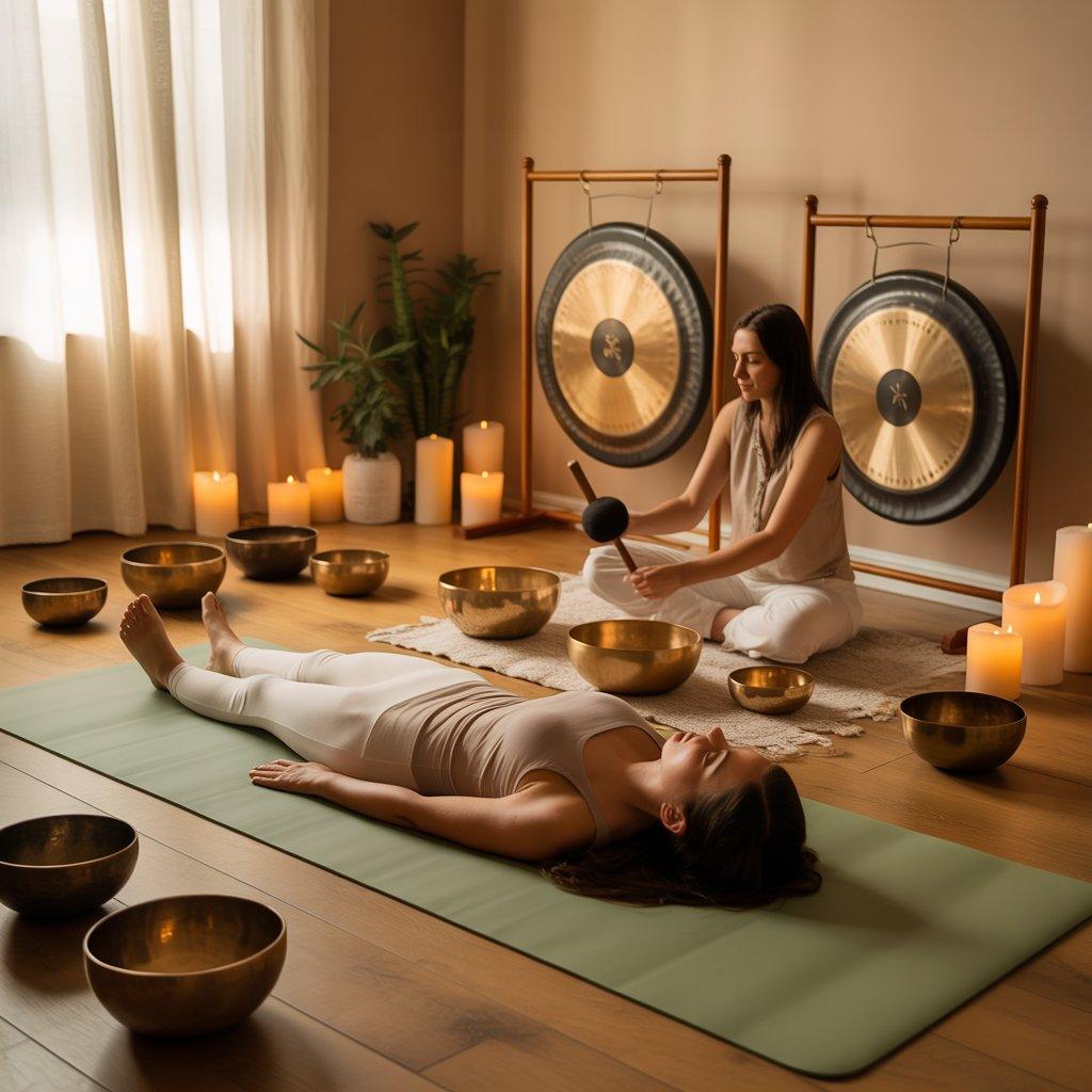 Beneficios terapéuticos del baño de Gong