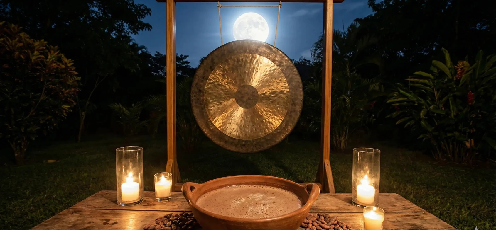 Cacao y Gong en Luna Llena