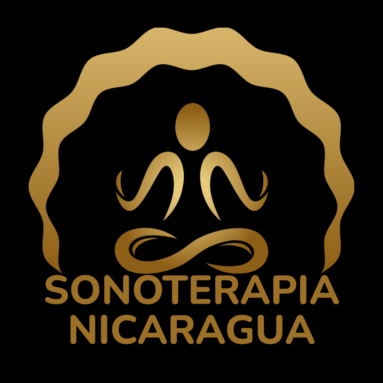 Logo sobre fondo negro